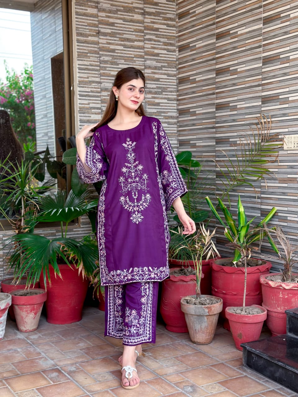 Full Work Embroidery 2Pc