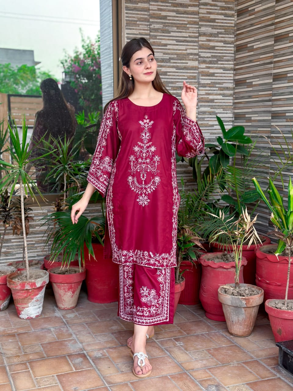 Full Work Embroidery 2Pc