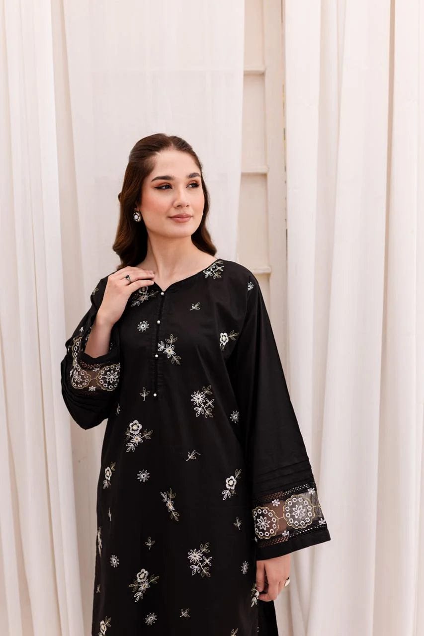DELIGHT BLACK EMB LONG LENGHT