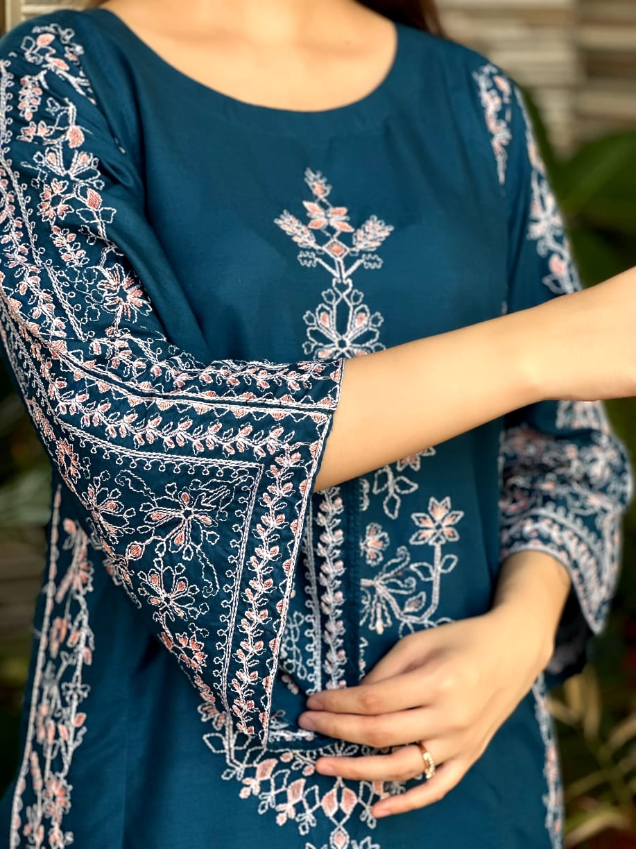 Full Work Embroidery 2Pc