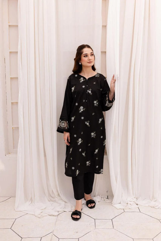 DELIGHT BLACK EMB LONG LENGHT