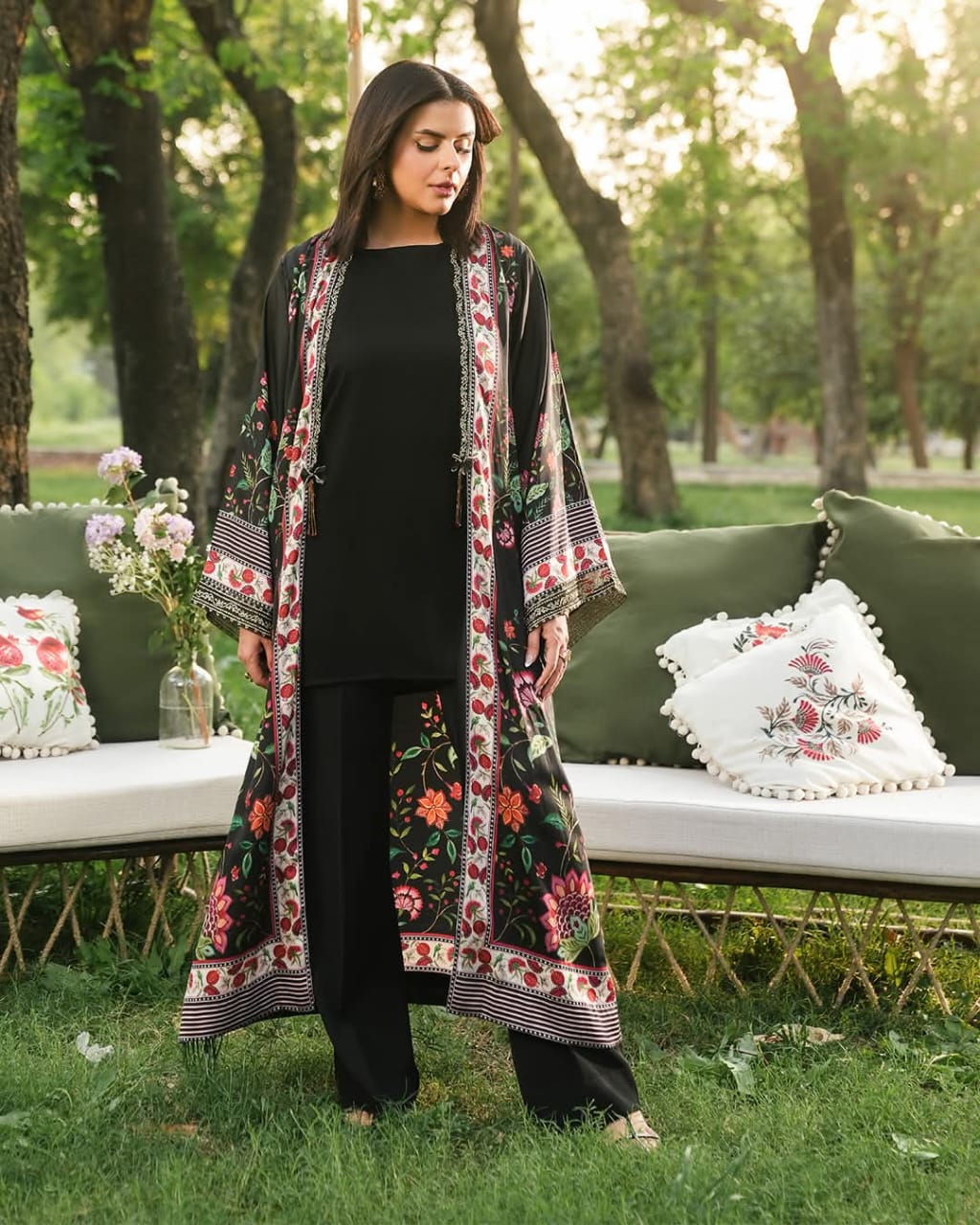 Beautiful Upper Style 3Pcs Dress
